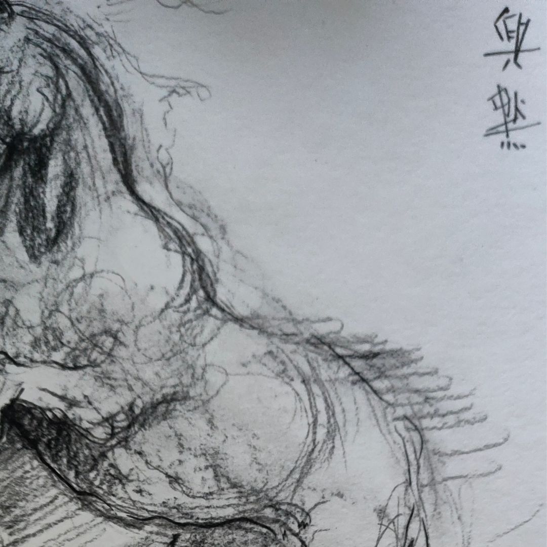 Original Charcoal Sketch of a horse